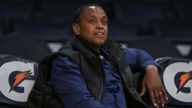 BJ Armstrong attending a match at Staples Center in February 2020